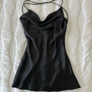 Zara Short Satin Effect Dress